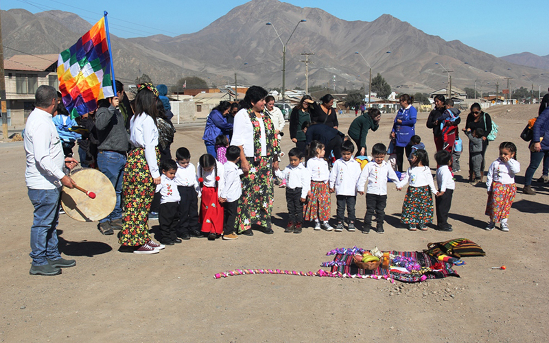 Jardín Infantil étnico “Inti Marka” celebró la llegada de un nuevo año indígena