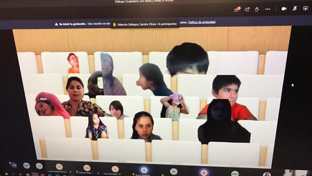 Diálogo virtual de la niñez y sus experiencias en periodo de pandemia