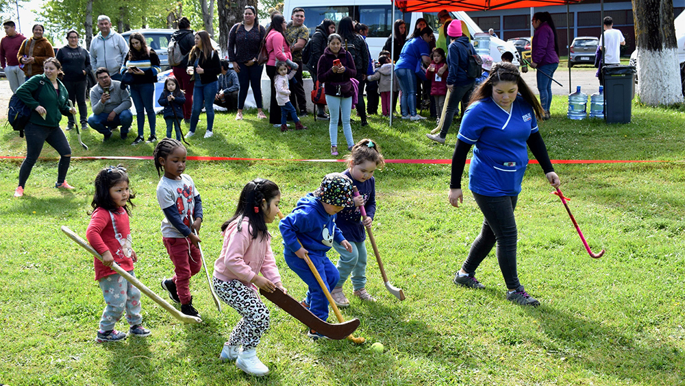 Juegos ancestrales para niños y niñas se tomaron la ciudad de Osorno