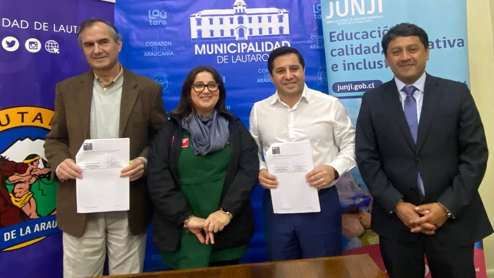Se firma el primer convenio con la Municipalidad de Lautaro para la Conservación de Jardín VTF “Yalú”